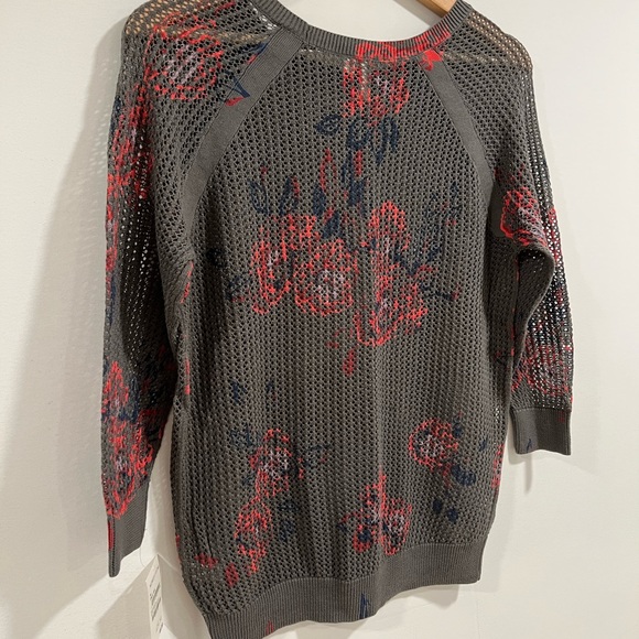 NWT Frenchi Large Cable Knit Sweater woman’s Medium olive green - Picture 6 of 6